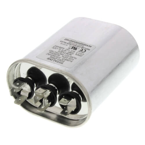 Main product image of 5/5 mfd 440V Dual Oval Capacitor, P291-0554