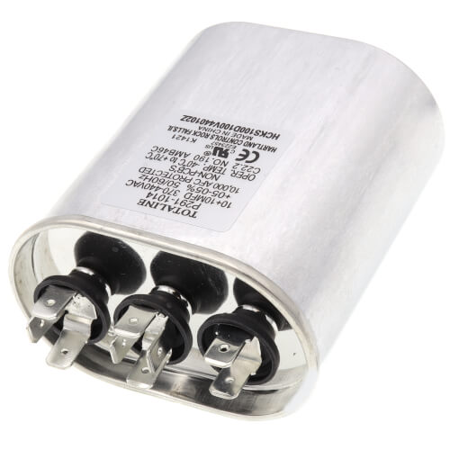370V Oval Run Capacitor, 10 MFD, P291-1014