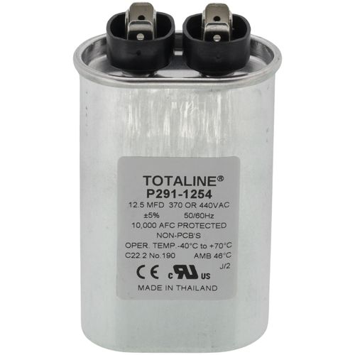 Main product image of 440V Single Oval Run Capacitor, 12.5 MFD, P291-1254