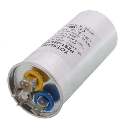 Main product image of 440V Dual Round Run Capacitor, 35/5 MFD, P291-3554RS