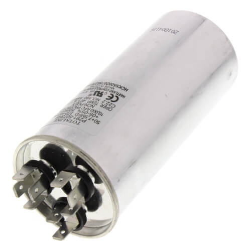 Main product image of 370V Dual Round Run Capacitor, 50/7 MFD, P291-5073RS