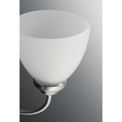 Main product image of Heart 1 Light Brushed Nickel Etched Glass Farmhouse Bath Vanity Light