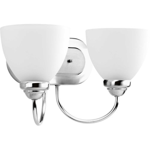 Main product image of Heart 2 Light Polished Chrome Etched Glass Farmhouse Bath Vanity Light