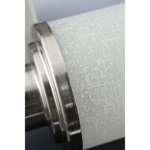 Main product image of Alexa 3 Light Brushed Nickel Etched Linen w/ Clear Edge Glass Modern Bath Vanity Light