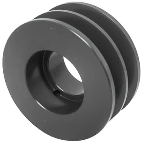 Main product image of 3.35" OD Two Groove Bushing Pulleys for 4L or A Belts and 5L or B Belts