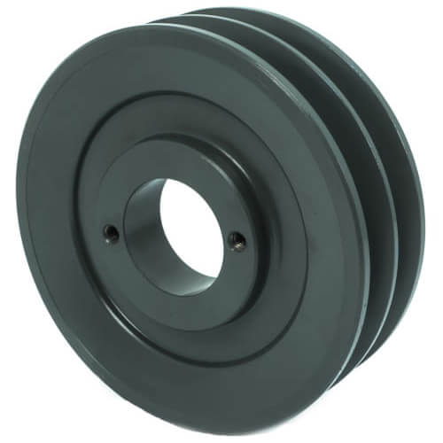Main product image of 5.45" OD Two Groove Bushing Pulleys for 4L or A Belts and 5L or B Belts