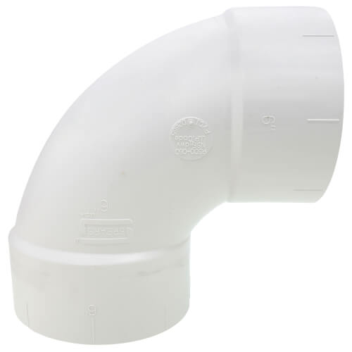 Main product image of 6" PVC DWV 90° Elbow