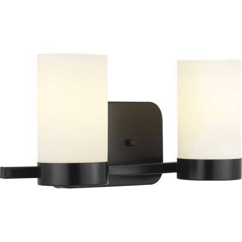 Main product image of Elevate 2 Light Polished Chrome Etched White Glass Mid-Century Modern Bath Vanity Light