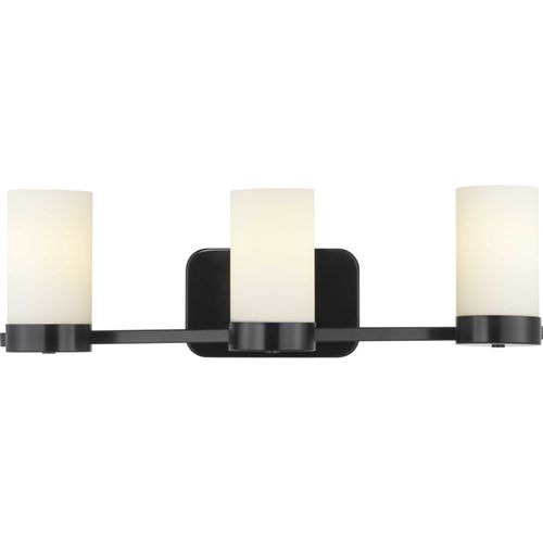 Main product image of Elevate 3 Light Polished Chrome Etched White Glass Mid-Century Modern Bath Vanity Light
