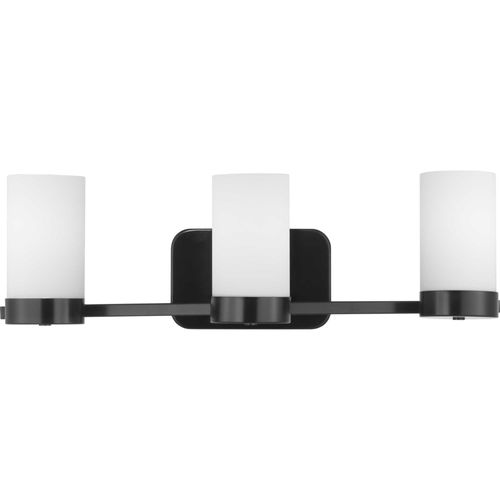 Main product image of Elevate 3 Light Polished Chrome Etched White Glass Mid-Century Modern Bath Vanity Light