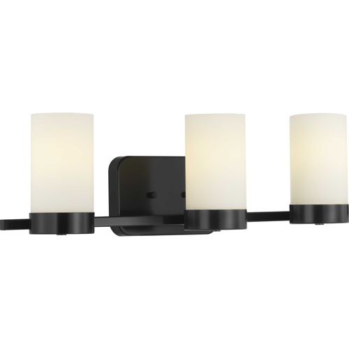 Main product image of Elevate 3 Light Polished Chrome Etched White Glass Mid-Century Modern Bath Vanity Light