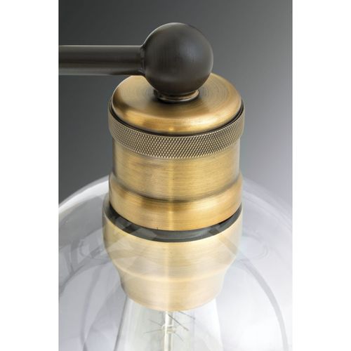 Main product image of Hansford 3 Light Polished Nickel Clear Glass Coastal Bath Vanity Light