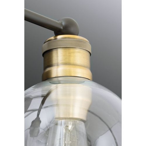 Main product image of Hansford 3 Light Polished Nickel Clear Glass Coastal Bath Vanity Light