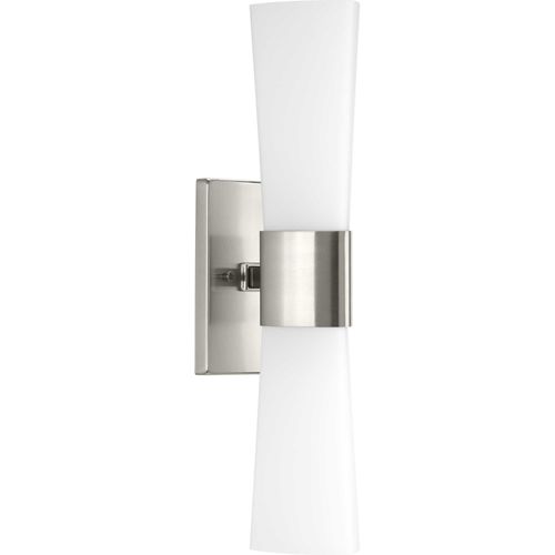 Main product image of Zura 2 Light Brushed Nickel Etched Opal Glass Modern Bath Vanity Light