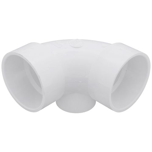 Main product image of 3" PVC DWV 90° Elbow (w/ 2" Side Inlet)
