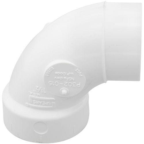 Main product image of 1-1/2" PVC DWV Street 90-Degree Elbow