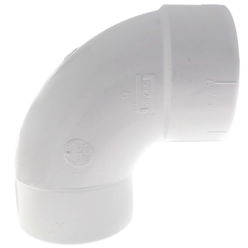 Main product image of 6" PVC DWV Street 90° Elbow