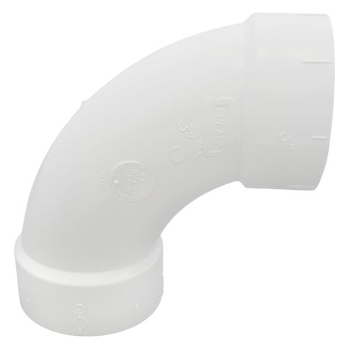 Main product image of 3" PVC DWV Long Turn 90° Elbow