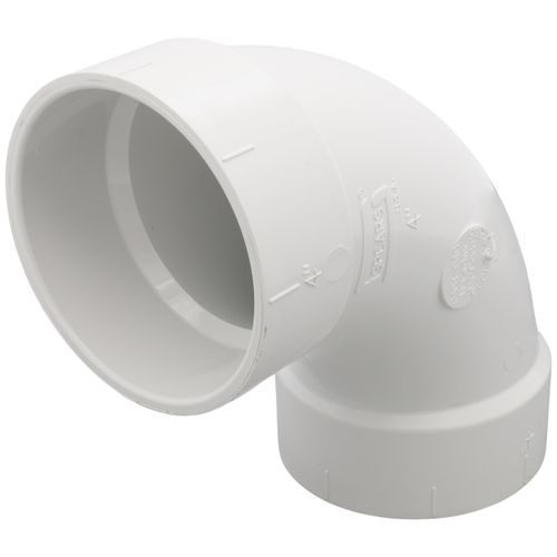 Main product image of 4" PVC DWV Long Turn 90° Elbow