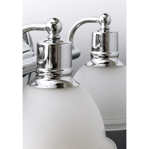 Main product image of Madison 2 Light Brushed Nickel Etched Glass Traditional Bath Vanity Light