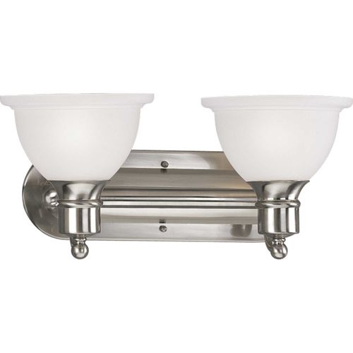 Main product image of Madison 2 Light Brushed Nickel Etched Glass Traditional Bath Vanity Light