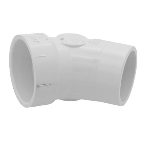 1-1/2" PVC DWV 45° Street Elbow