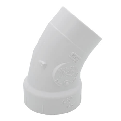 1-1/2" PVC DWV 45° Street Elbow