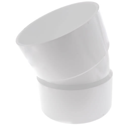 Main product image of 8" PVC DWV 22.5° Elbow
