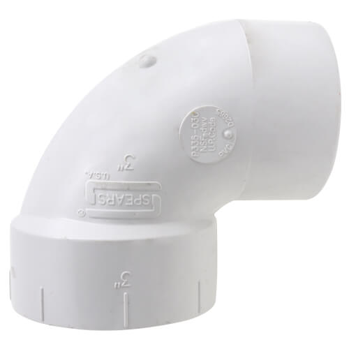 3" PVC DWV P-Trap Elbow