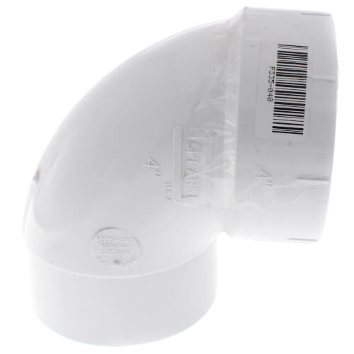 4" PVC DWV P-Trap Elbow