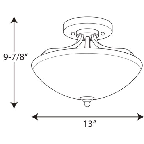 Main product image of Laird 13" Semi-Flush Convertible