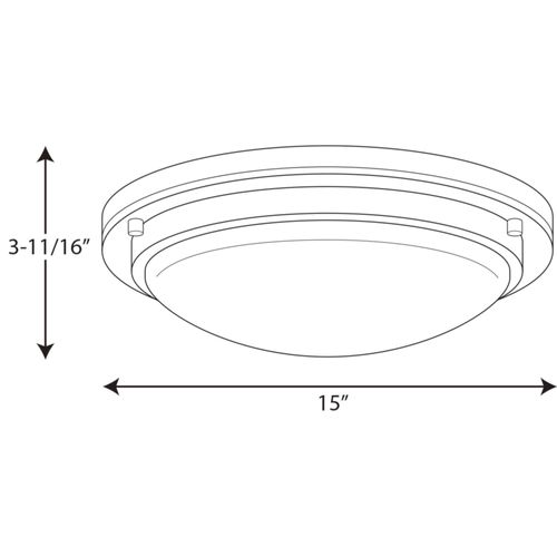 Main product image of Apogee 15" LED Flush Mount