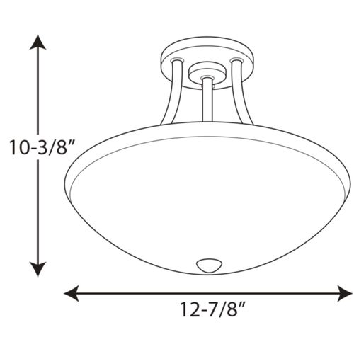 Main product image of Gather 12-7/8" Semi-Flush/Convertible