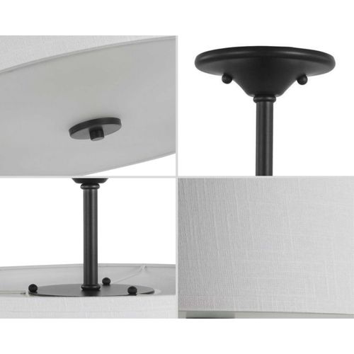Main product image of Inspire Brushed Nickel 3 Light 18" Semi-Flush Mount