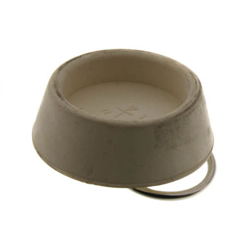 Main product image of 1-1/4" White Hollow Rubber Basin & Tub Stopper