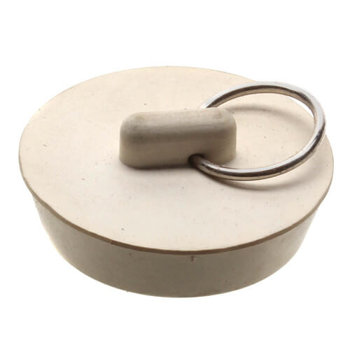 Main product image of 1-5/8" White Hollow Rubber Basin & Tub Stopper