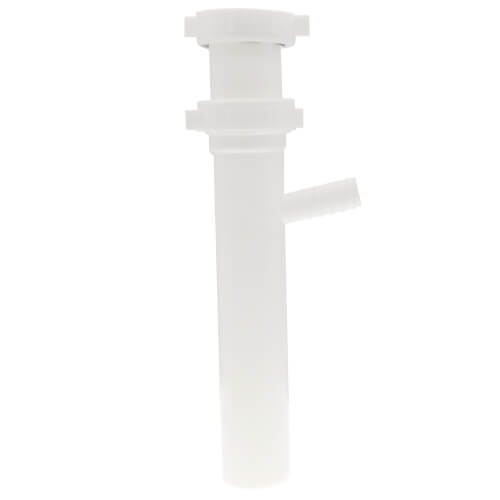 Main product image of 1-1/2" x 8" x 1/2" White Plastic Direct Connection Dishwasher Tailpiece
