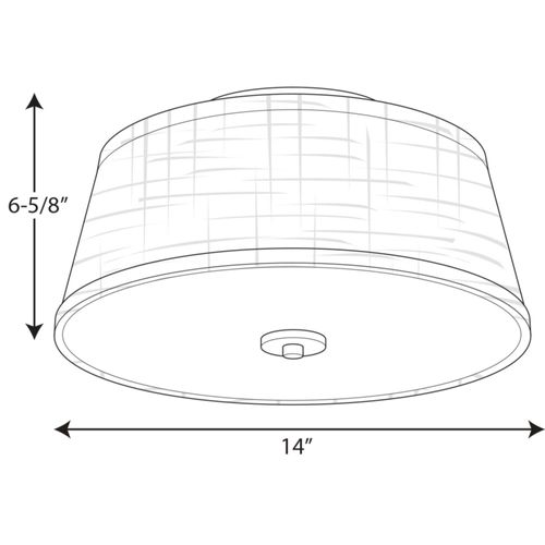 Main product image of Arden 2 Light 14" Flush Mount