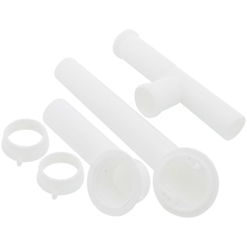 Main product image of 1-1/2" Trip Lever Tubular Bath Waste Kit Chrome Plated w/ 2 Hole Face Plate (PVC), P37509