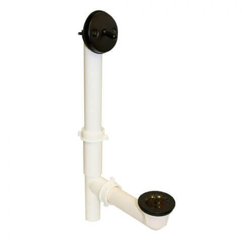 Main product image of Tubular Trip Lever Bath Waste Full Kit - Oil Rubbed Bronze (PVC)