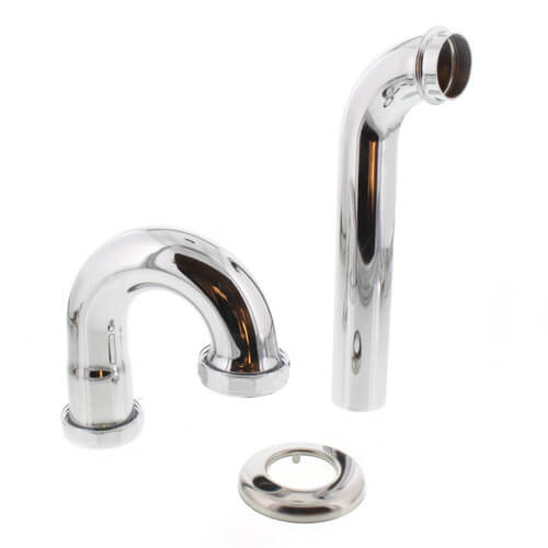 1-1/4" Chrome Plated Brass P-Trap, 17 GA L/CO