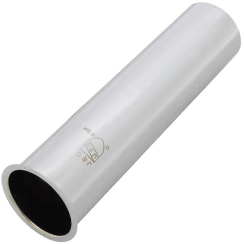 Main product image of 1-1/2" x 6", 22 GA, CP Flanged Tailpiece