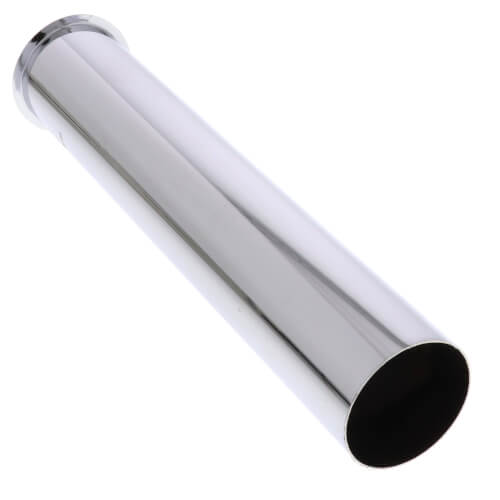Main product image of 1-1/2" x 8", 22 GA, CP Flanged Tailpiece, P38056