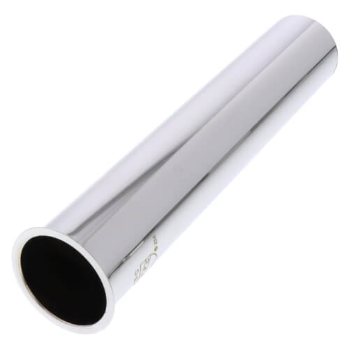 Main product image of 1-1/2" x 8", 22 GA, CP Flanged Tailpiece, P38056