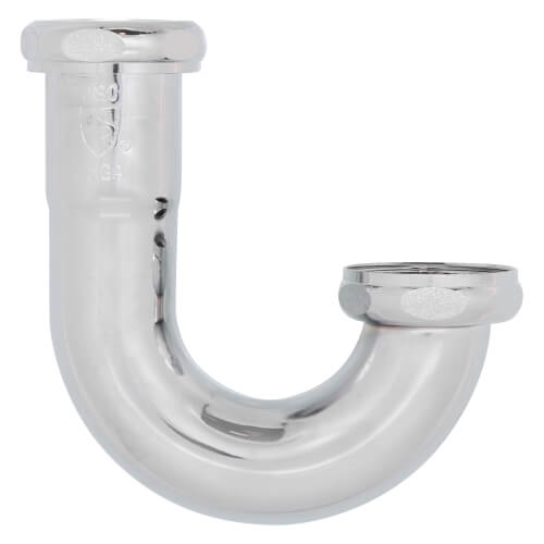 Main product image of 1-1/4" J-Bend w/ Captured Zinc Nut, 22 GA (Chrome Plated)