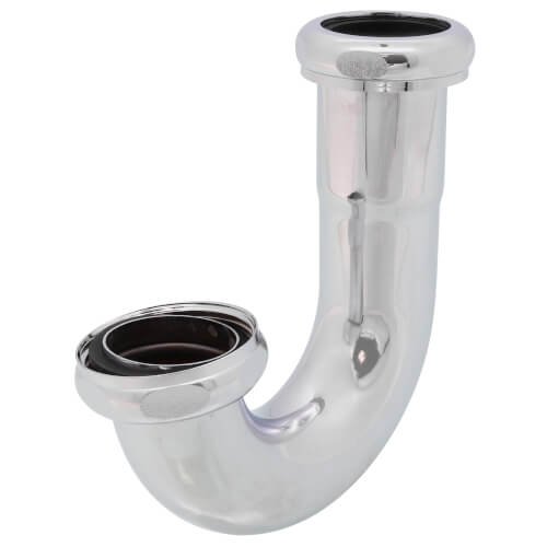 Main product image of 1-1/4" J-Bend w/ Captured Zinc Nut, 22 GA (Chrome Plated)