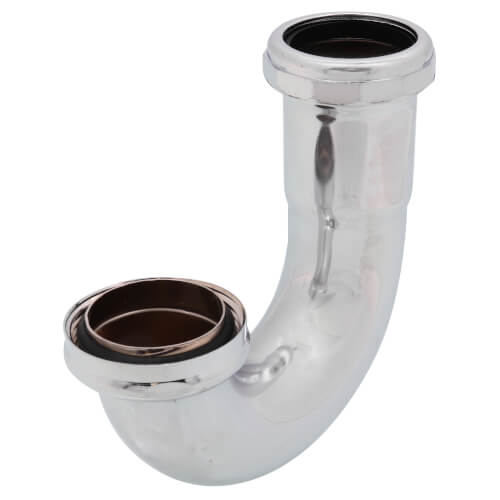 Main product image of 1-1/2" J-Bend w/ Capture Brass Nuts, 22 GA (Chrome Plated)