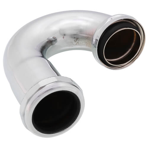 Main product image of 1-1/2" J-Bend w/ Capture Brass Nuts, 20 GA (Chrome Plated)