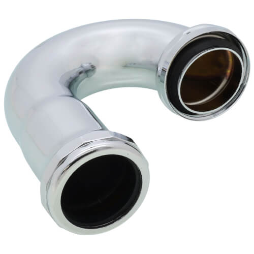 Main product image of 1-1/2" J-Bend w/ Capture Brass Nuts, 17 GA (Chrome Plated), P38112