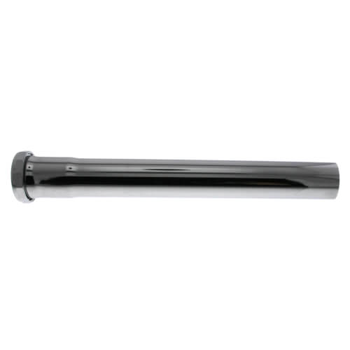 Main product image of 1-1/2" x 12", 17 GA, CP Slip Joint Tailpiece (Zinc Nuts)
